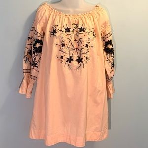 FREE PEOPLE Embroidered Tunic Dress XS EUC